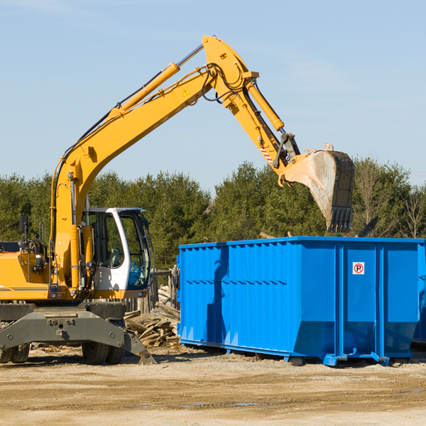 can i choose the location where the residential dumpster will be placed in Nazlini AZ